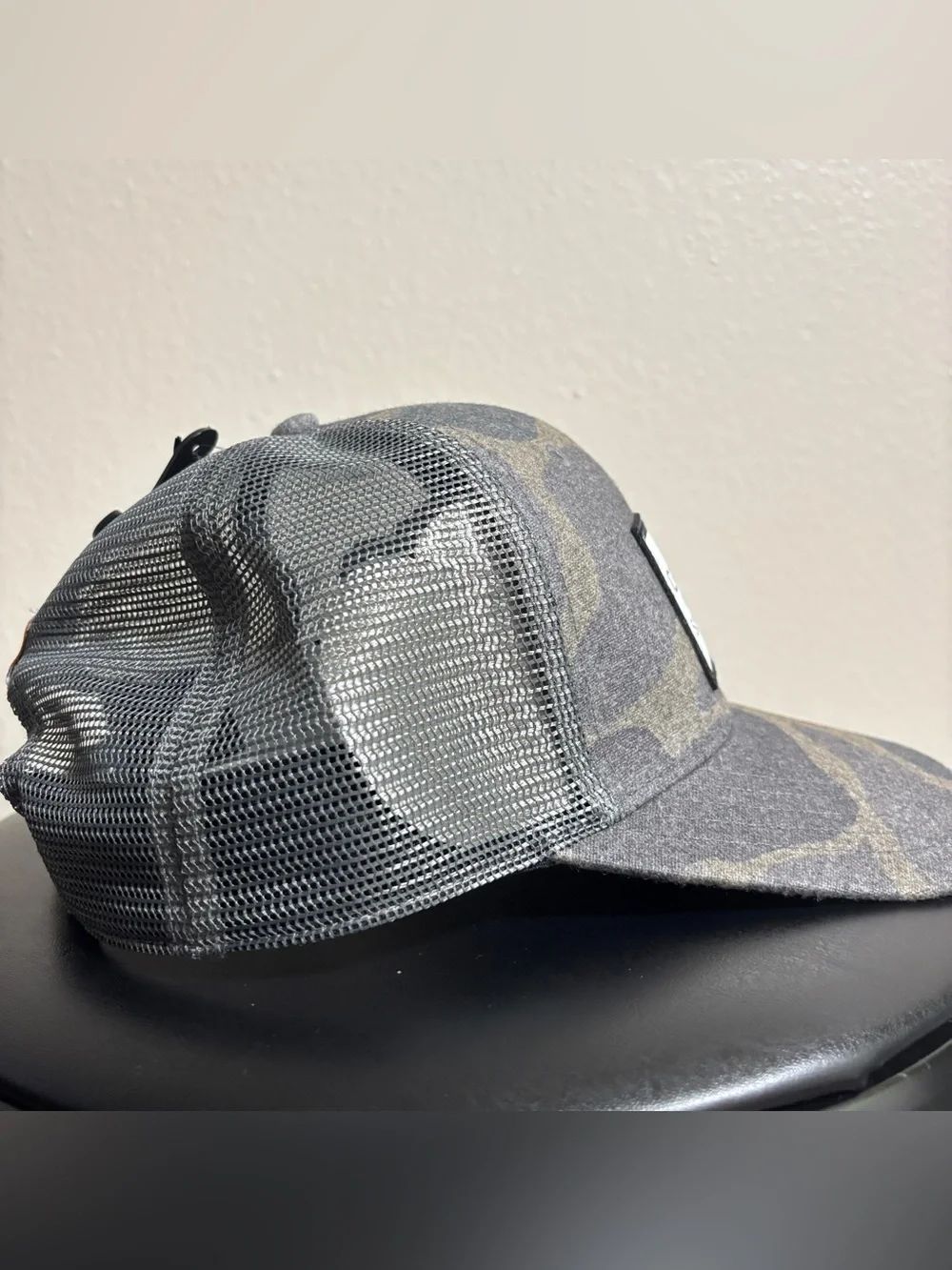 Carhartt Wool Mesh Back Camo Patch Cap One Size Gray Trucker Hat NWT
